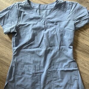 Grey's Anatomy by Barco Light Blue V-Neck Women's Scrub Top